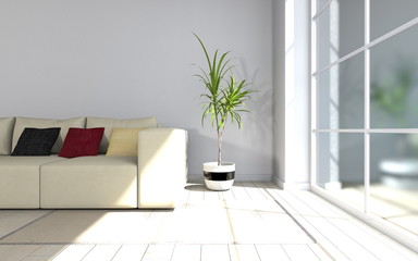 Fototapeta na wymiar modern living room - interior architecture
