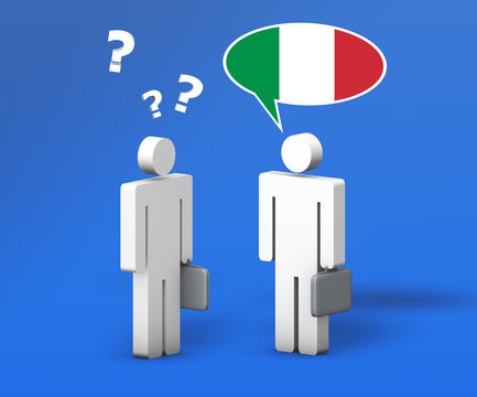 Business Italian Chat Concept