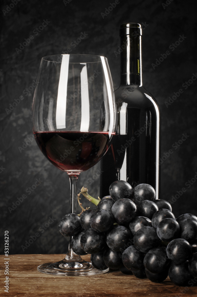 Wall mural red wine