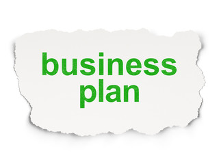 Finance concept: Business Plan on Paper background