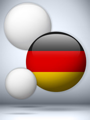 Germany Flag Glossy Button