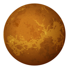 Planet Venus, isolated on white © alexokokok