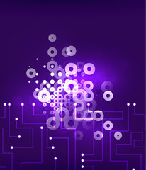 Electricity light circles