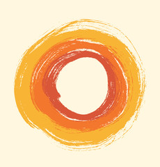 Round grunge frame