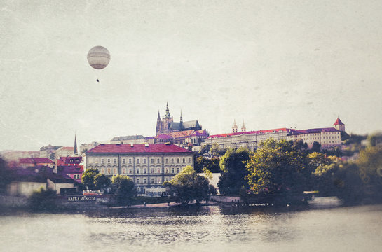 Prague Photo in vintage style.