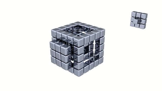 3D Cubes - Assembling Parts