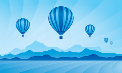 Fototapeta premium Air balloon in the sky