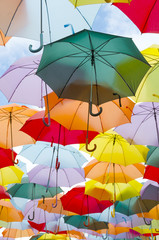 Fototapety  Wielokolorowe parasole