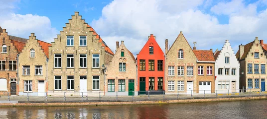 Crédence de cuisine en verre imprimé Brugges Bruges town in Belgium