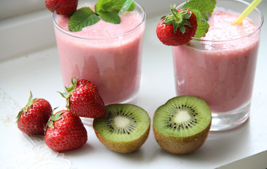 Fresh vivid smoothie