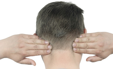 Fototapeta premium massage of neck