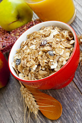 Muesli breakfast