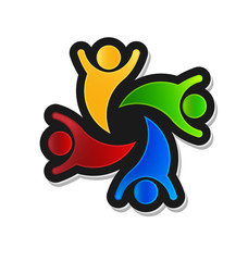 Teamwork Party 4 Logo design element