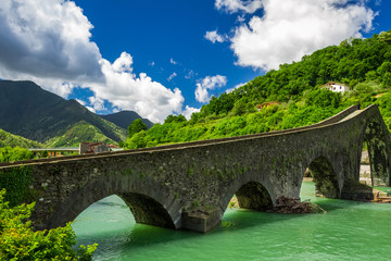 Cities of the turquoise river in Borgo a Mozzano
