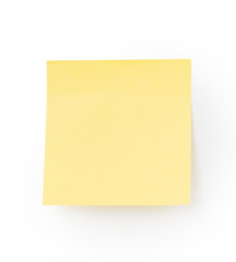 Yellow note paper