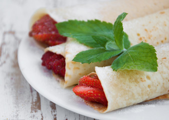 strawberry pancakes