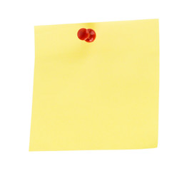 Yellow note paper