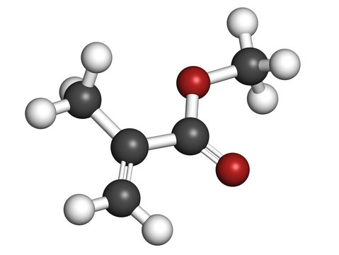 Methyl Methacrylate Molecule, Poly(methyl Methacrylate) Or Acryl