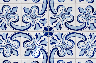 Obraz premium Traditional Portuguese glazed tiles