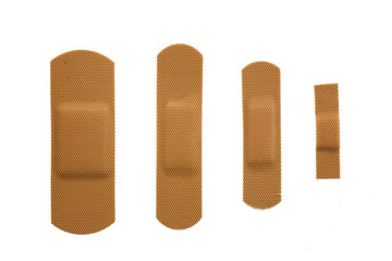 Patch on the injury on a white background