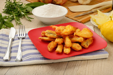 Piatto di pesce fritto