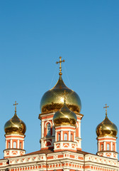 Fototapeta na wymiar Domes of orthodox church