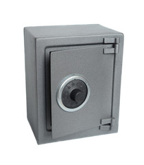 The metal safe.