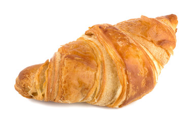 Croissant isolated on the white background