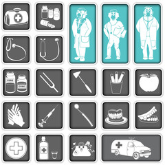 doctor squared icons