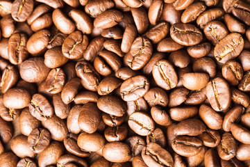 Coffee beans background