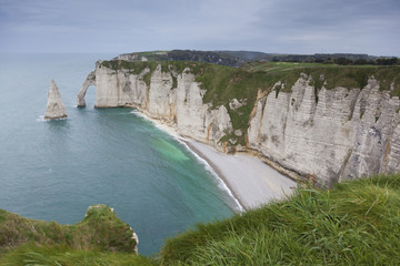 Coast in Etretat, Haute Normandie, France