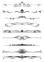 Fototapeta premium Vintage monograms and borders