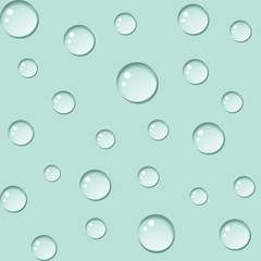 Vector Seamless Water drops background