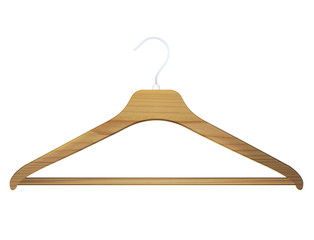 hanger on white background.