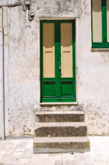 Wooden door. Poggiardo. Puglia. Italy.