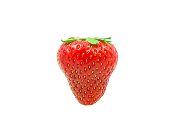 truskawka na białym tle