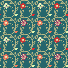 Obraz premium Seamless floral pattern