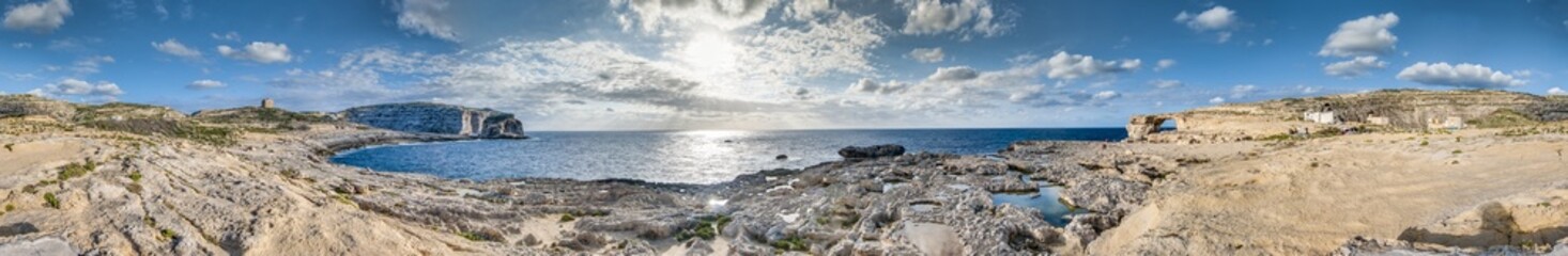 Fototapeta na wymiar Azure Window na wyspie Gozo, Malta.