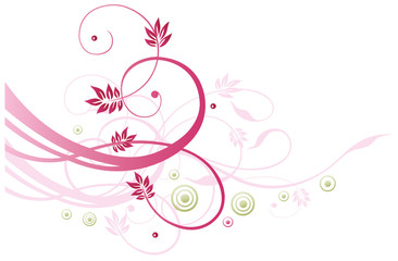 Sommer, frame, Blumen, Ranke, pink, rosa