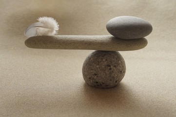 Fototapeta na wymiar Równowagi zen