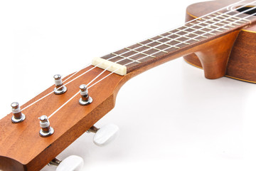 Close up of ukulele