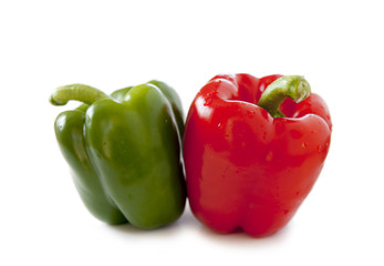 poivrons jaune et rouge