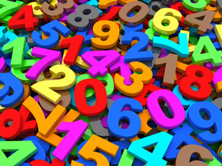 Background of numbers.