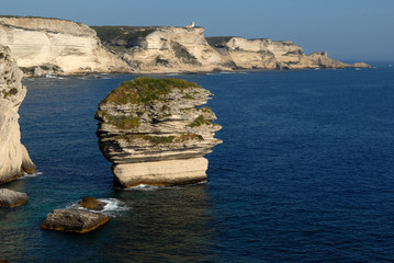 Falaises de Bonifacio et le grain de sel