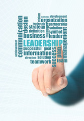leadership word cloud