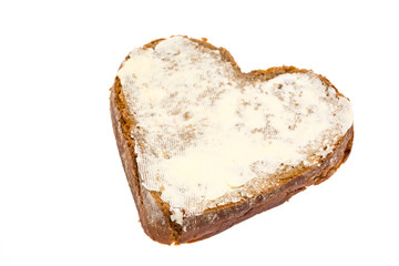 Butterbrot in Herzform