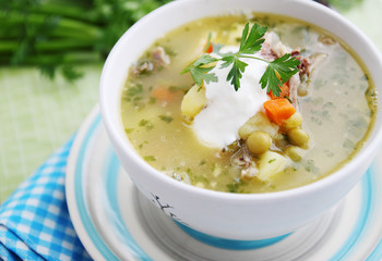 soup with sour cream