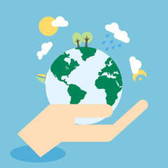 Save The Earth Vector