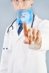 Fototapeta premium Doctor choosing MRI