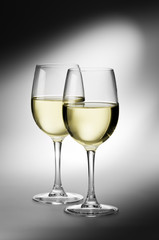 Verres de vin blanc
